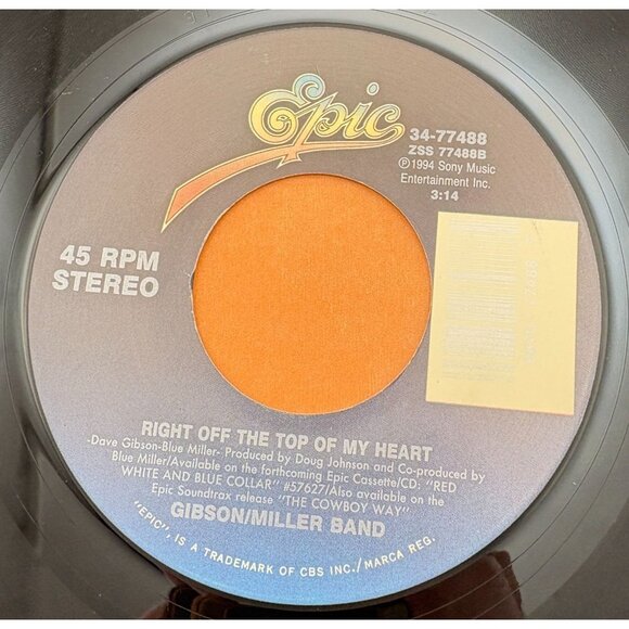 Gibson/Miller Band Mamas Dont Let Your Babies Grow Up to Be Cowboys 45 Country - Picture 2 of 6